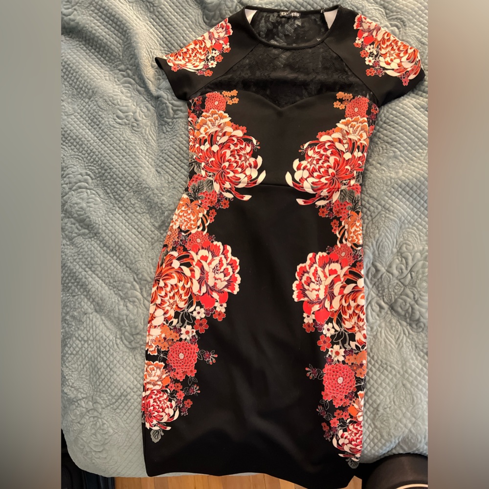 Express Flower Dress, Sz 12